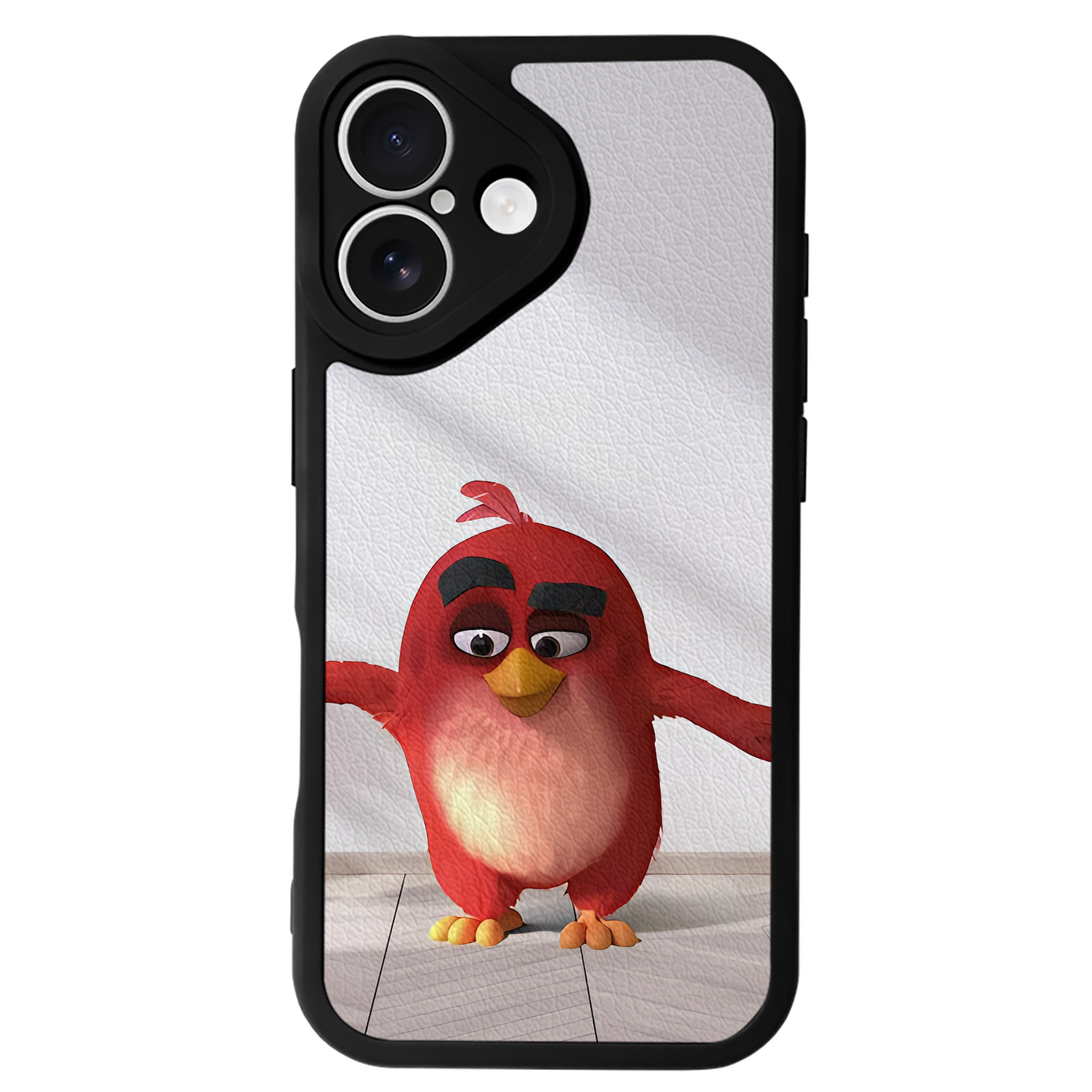 （画像用） Angry Birds アングリーバード 【iPhone 16シリーズ対応】シリコンスマホケース（レザー調） 材質：シリコン